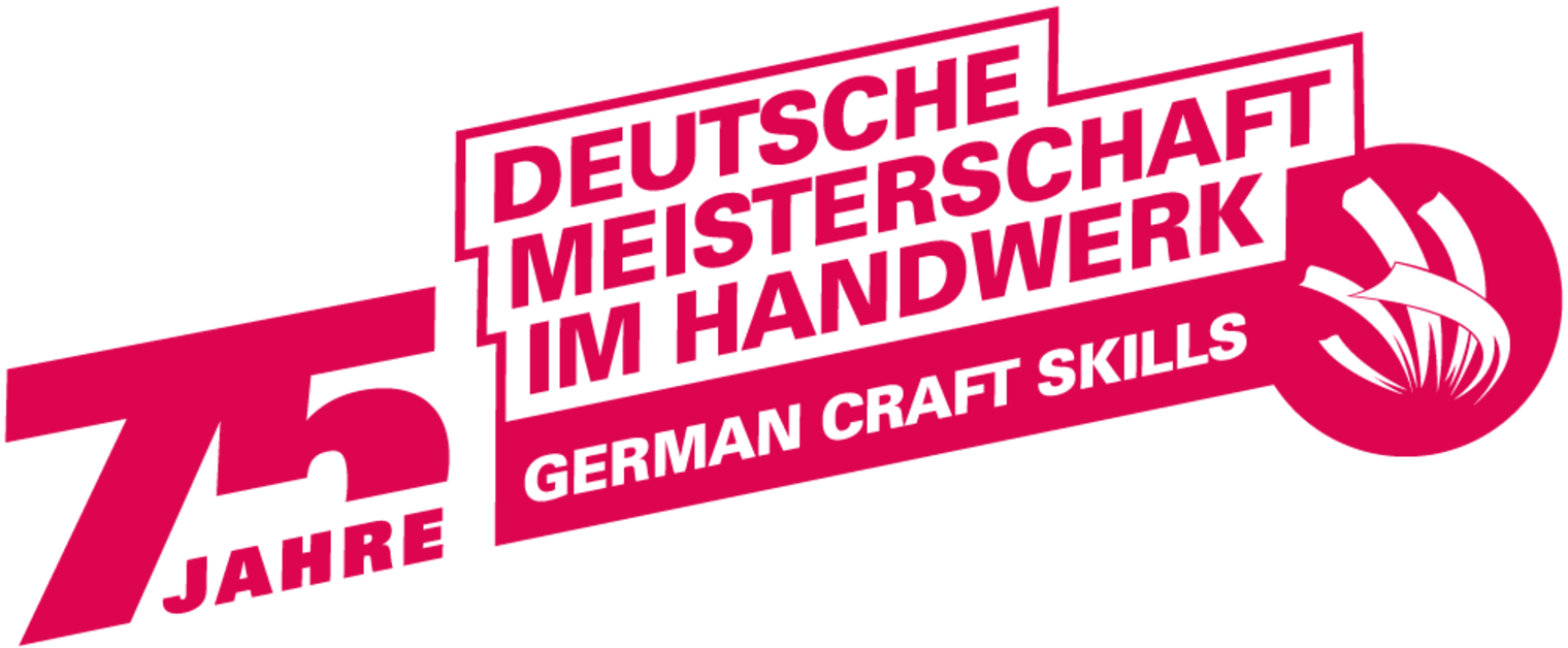 Logo 75 Jahre Deutsche Meisterschaft im Handwerk German Craft Skills